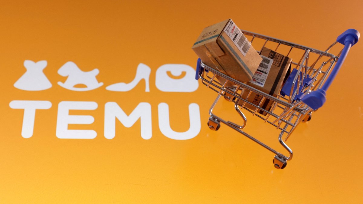 Temu logo is seen in this illustration taken, Feb. 11, 2025. (Reuters Photo)