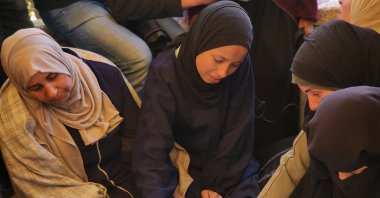 Palestinians mourn the death of a family member in an Israeli attack, southern Gaza, Palestine, April 16, 2025. (AA Photo)