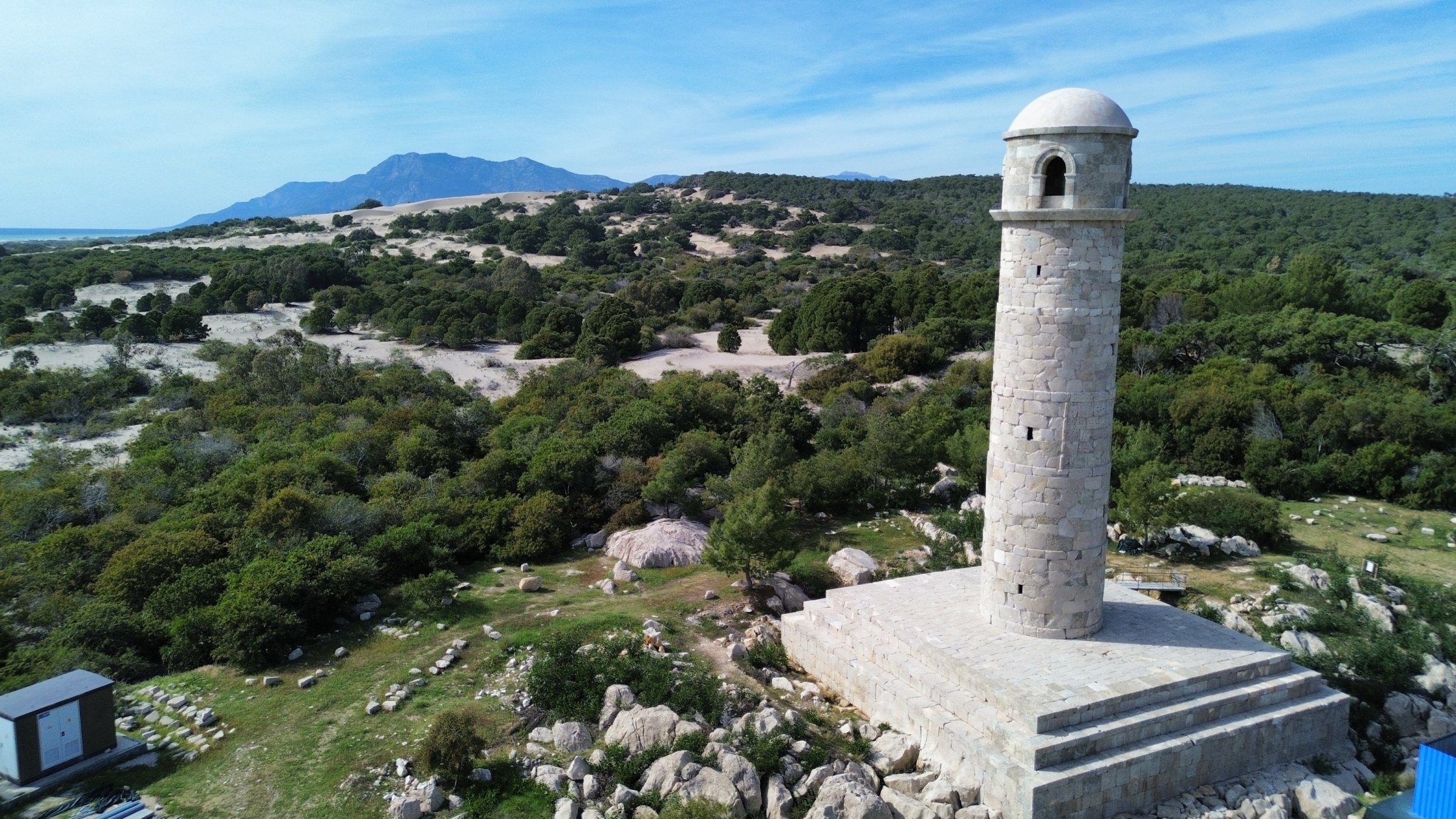 A general view of the Patara lighthouse, Antalya, Türkiye, April 15, 2025. (AA Photo)