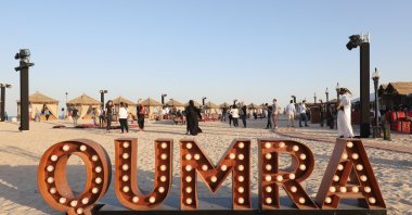 A general view at the closing night event on Day Six of Qumra, the fourth edition of the industry event by the Doha Film Institute dedicated to the development of emerging filmmakers, Doha, Qatar, March 14, 2018. (Getty Images Photo)