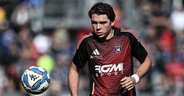 Louis Thomas Buffon of AC PISA 1909 looks during the Serie B match between AC Pisa 1909 and Modena FC 2018 at Arena Garibaldi Stadium, Pisa, Italy, April 5, 2025. (Getty Images Photo)