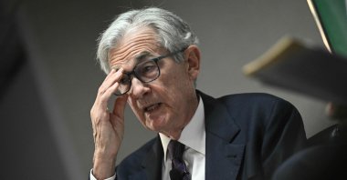 U.S. Federal Reserve Chair Jerome Powell speaks on the economy during the 2025 annual conference of the Society for Advancing Business Editing and Writing, in Arlington, Virginia, U.S., April 4, 2025. (AFP Photo)