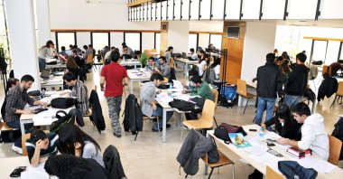 Students in the classroom of the Middle East Technical University campus, Ankara, Türkiye. (Shutterstock Photo)