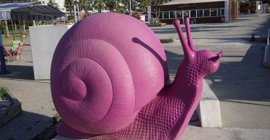 Symbol of the Cittaslow town of Seferihisar district of Izmir, Türkiye, June 3, 2019. (Shutterstock Photo)