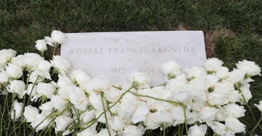 Roses adorn the headstone on the grave of Robert F. Kennedy on the 50th anniversary of his assassination at Arlington National Cemetery, in Arlington, VA, U.S., June 6, 2018. (Reuters File Photo)