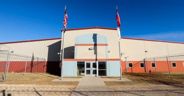 An exterior view of the U.S. Immigration and Customs Enforcement&amp;#039;s (ICE) Bluebonnet Detention Facility, where Venezuelan men are currently being detained, is shown before its opening, in Anson, Texas, U.S., Dec. 2, 2019. (Reuters Photo)