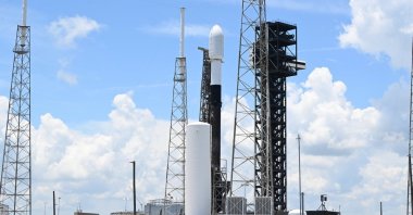 Türksat 6A during a launch at Cape Canaveral prior to journey to space, Florida, U.S., July 8, 2024. (AA File Photo)
