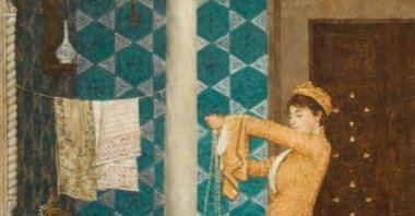 “Preparing Coffee,” a rediscovered masterpiece by Osman Hamdi Bey, painted in 1881. (Courtesy of Sotheby’s)