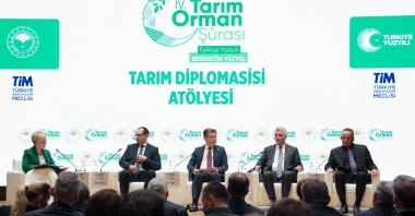 Participants deliver speeches during a special session of the Agricultural Diplomacy Workshop, Istanbul, Türkiye, April 21, 2025. (AA Photo)