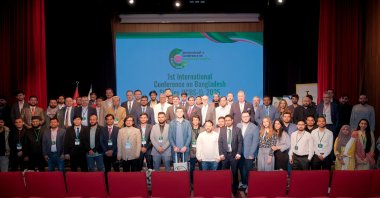 Participants pose for a group photo at the conclusion of the International Conference on Bangladesh Studies in Istanbul, Türkiye, April 19, 2025. (Courtesy of Center for Policy and Social Research)