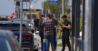 People leave their homes after an earthquake shakes Istanbul, Türkiye, April 23, 2025 (AA Photo)