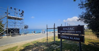 Preparations for the 110th anniversary ceremonies of the Gallipoli Campaign underway at the historical site in Çanakkale, Türkiye, April 19, 2025. (AA Photo) 
