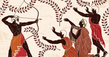 Odysseus kills the suitors. (Shutterstock Photo)