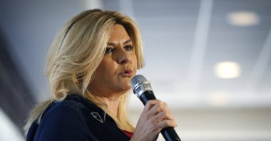 Michele Fiore participates in a debate in Henderson, U.S., April 26, 2016. (AP Photo)