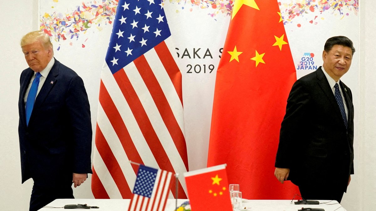 U.S. President Donald Trump attends a bilateral meeting with China&#039;s President Xi Jinping during the G-20 leaders summit, Osaka, Japan, June 29, 2019. (Reuters Photo)