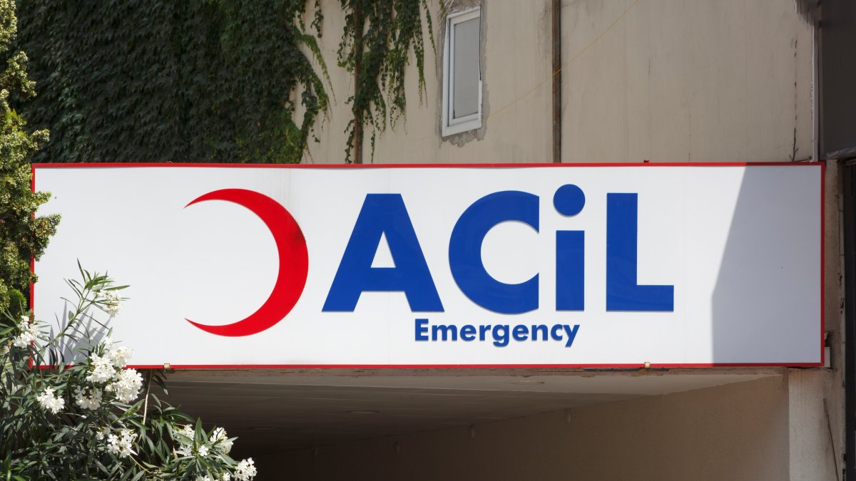 View of the emergency service gate marked &#039;Acil&#039; at a hospital in Istanbul, Türkiye. (Shutterstock Photo) 