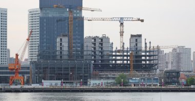 A construction site in Shanghai, China, April 16, 2025. (Reuters Photo)
