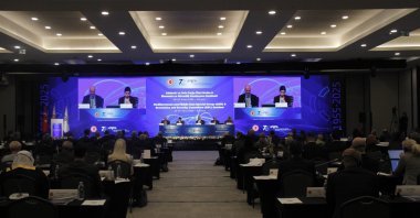 Participants attend the Economic and Security Committee of the NATO Mediterranean and Middle East Special Group (GSM) meeting, Antalya, Türkiye, April 28, 2025. (AA Photo)