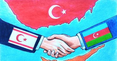 &quot;Türkiye, Azerbaijan and the Turkish Republic of Northern Cyprus (TRNC) are &quot;one nation, three states,&quot; where the special bonds of unity and shared heritage cannot be broken.&quot; (Illustration by Erhan Yalvaç)
