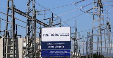 A view shows the Santa Llogaia electrical substation connected to the interconnection grid between France and Spain, which tripped after a sudden, large drop in power supply and caused the major blackout in the Iberian Peninsula, in the village of Santa Llogaia d&#039;Alguema, near Figueres, Spain, April 29, 2025. (Reuters Photo)