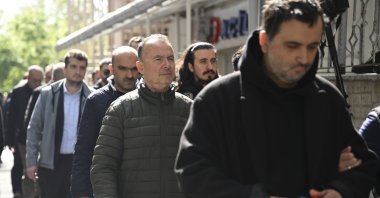 Police escort suspects detained in the operation to the courthouse, Istanbul, Türkiye, April 29, 2025. (AA Photo)