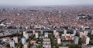 Residential buildings are seen in Istanbul, Türkiye, April 28, 2025. (IHA Photo)