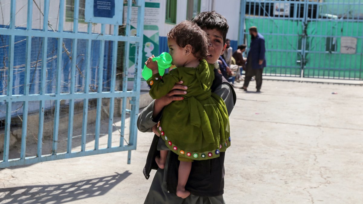 People visit Haji Baba hospital in Kabul, Afghanistan, April 21, 2025. (EPA Photo)