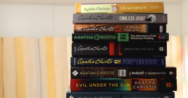 A stack of murder mystery novels by the famous author Agatha Christie. (Shutterstock Photo)
