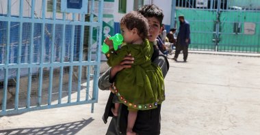 People visit Haji Baba hospital in Kabul, Afghanistan, April 21, 2025. (EPA Photo)