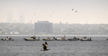 Foggy weather was effective in and around the Bosporus in Istanbul, Türkiye, April 30, 2025. (AA Photo)