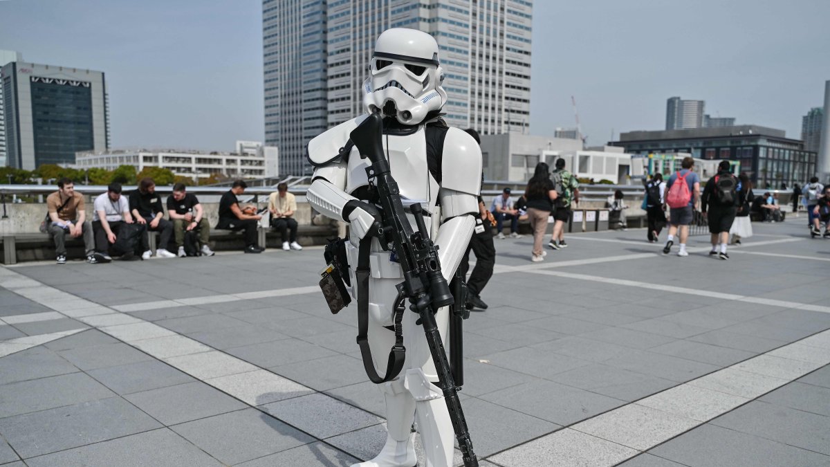 A visitor in costume poses while attending &quot;Star Wars Celebration Japan 2025,&quot; Chiba City, Tokyo, Japan, April 18, 2025. (AFP Photo)