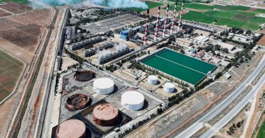 A drone view shows the power plant in Aleppo, Syria, April 15, 2025. (Reuters Photo)