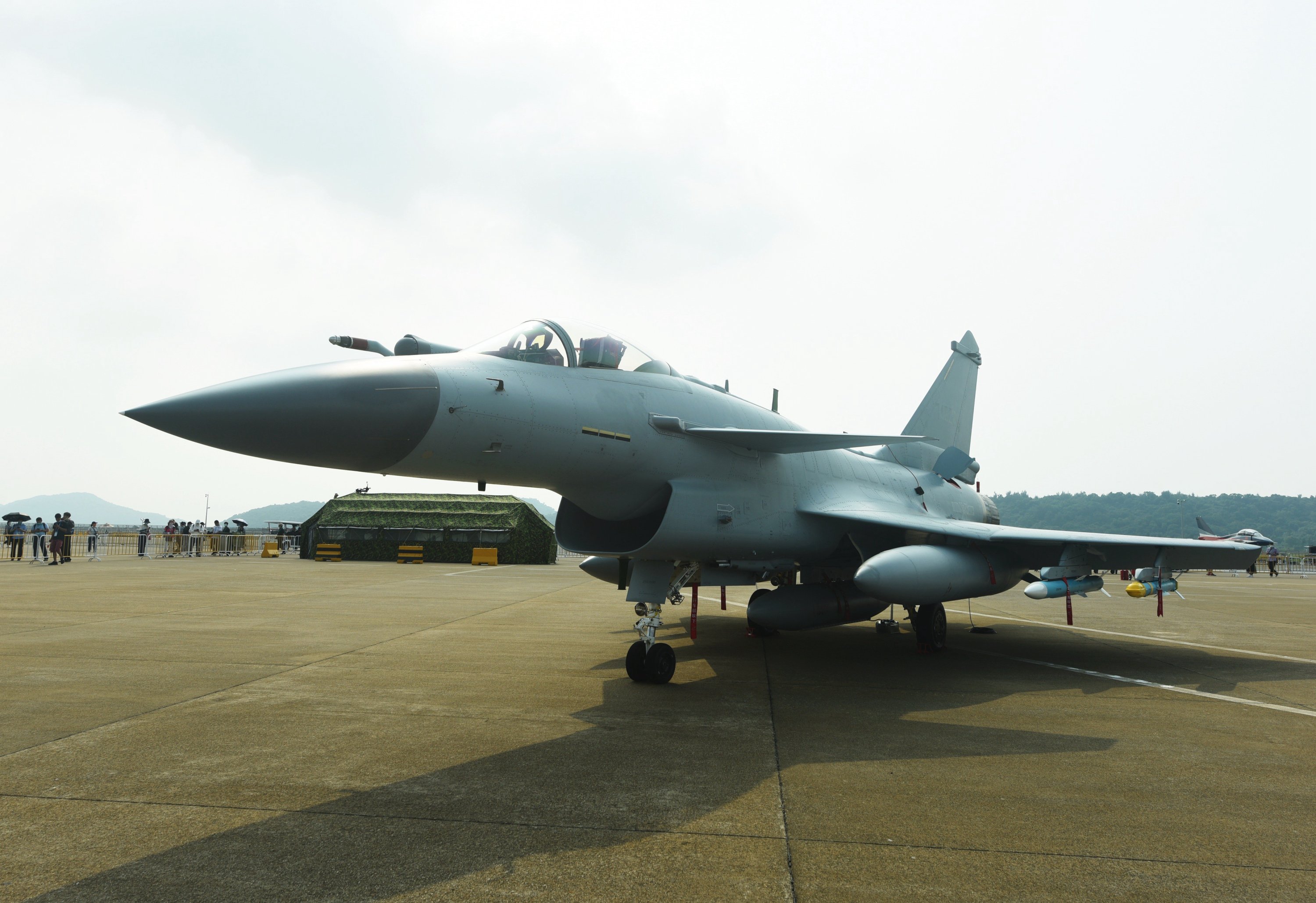 A J-10C fighter jet is seen during the air Show 2021 in Zhuhai, Guangdong Province, South China, March 11, 2022. (Getty Images)