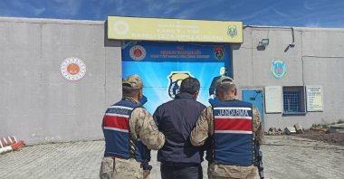 A FETÖ suspect apprehended in Kars province, Türkiye, April 21, 2025 (AA Photo)