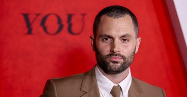 U.S. actor Penn Badgley attends the red carpet for the premiere of Netflix&#039;s &quot;You&quot; season five, New York, U.S., April 23, 2025. (EPA Photo)