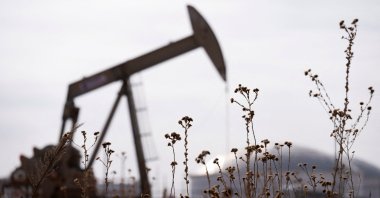 A pump jack operates near a crude oil reserve in the Permian Basin oil field near Midland, Texas, U.S., Feb. 18, 2025. (Reuters Photo)