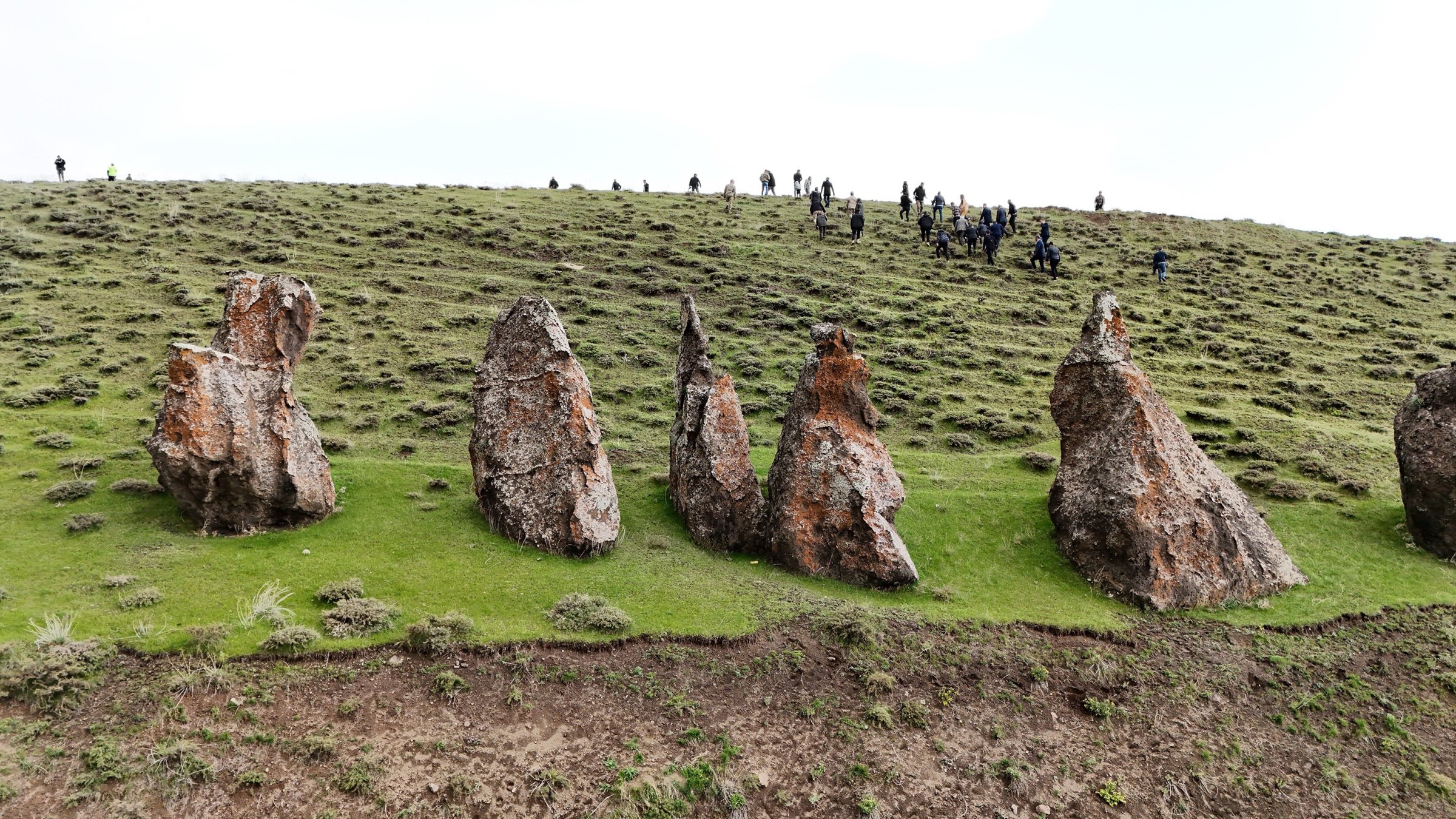 The unique rock structures called "Nemrut&#039;s Camels," Bitlis, southeastern Türkiye, May 5, 2025. (IHA Photo)