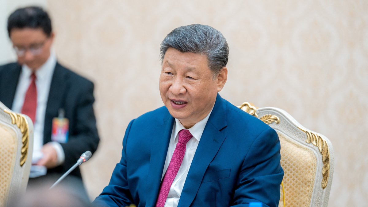 Chinese President Xi Jinping speaks at a program in Phnom Penh, Cambodia, April 17, 2025. (Reuters Photo)