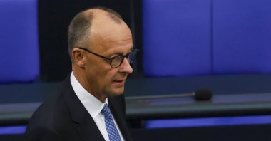 Designated German Chancellor Friedrich Merz attends the election at the Bundestag in Berlin, Germany, May 6, 2025. (EPA Photo)