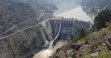 A view of Baglihar Dam on the Chenab river in Chanderkote, Jammu, India-ruled Kashmir, May 6, 2025. (Reuters Photo)