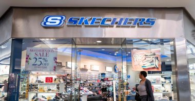 The entrance of the Sketchers retail store is seen at the Barton Creek Square mall in Austin, Texas, U.S., May 5, 2025. (AFP Photo)