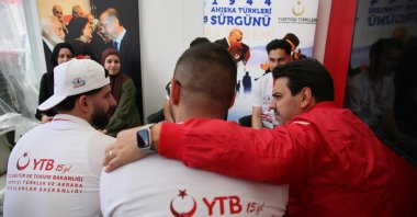 Supported by the Presidency for Turks Abroad and Related Communities (YTB), 34 students from abroad participate in TEKNOFEST, Lefkoşa (Nicosia), Turkish Republic of Northern Cyprus (TRNC), May 4, 2025. (DHA Photo)