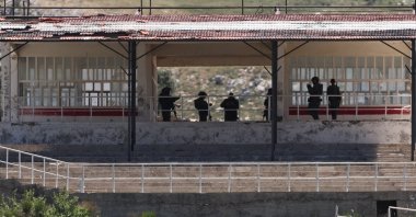 Israeli soldiers are seen in the buffer zone near the village of Majdal Shams, in the Israeli-occupied Golan Heights, Syria, May 6, 2025. (EPA Photo)