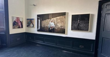 Palestinian art on display at the new museum, Edinburgh, Scotland, May 8, 2025. (AA Photo)