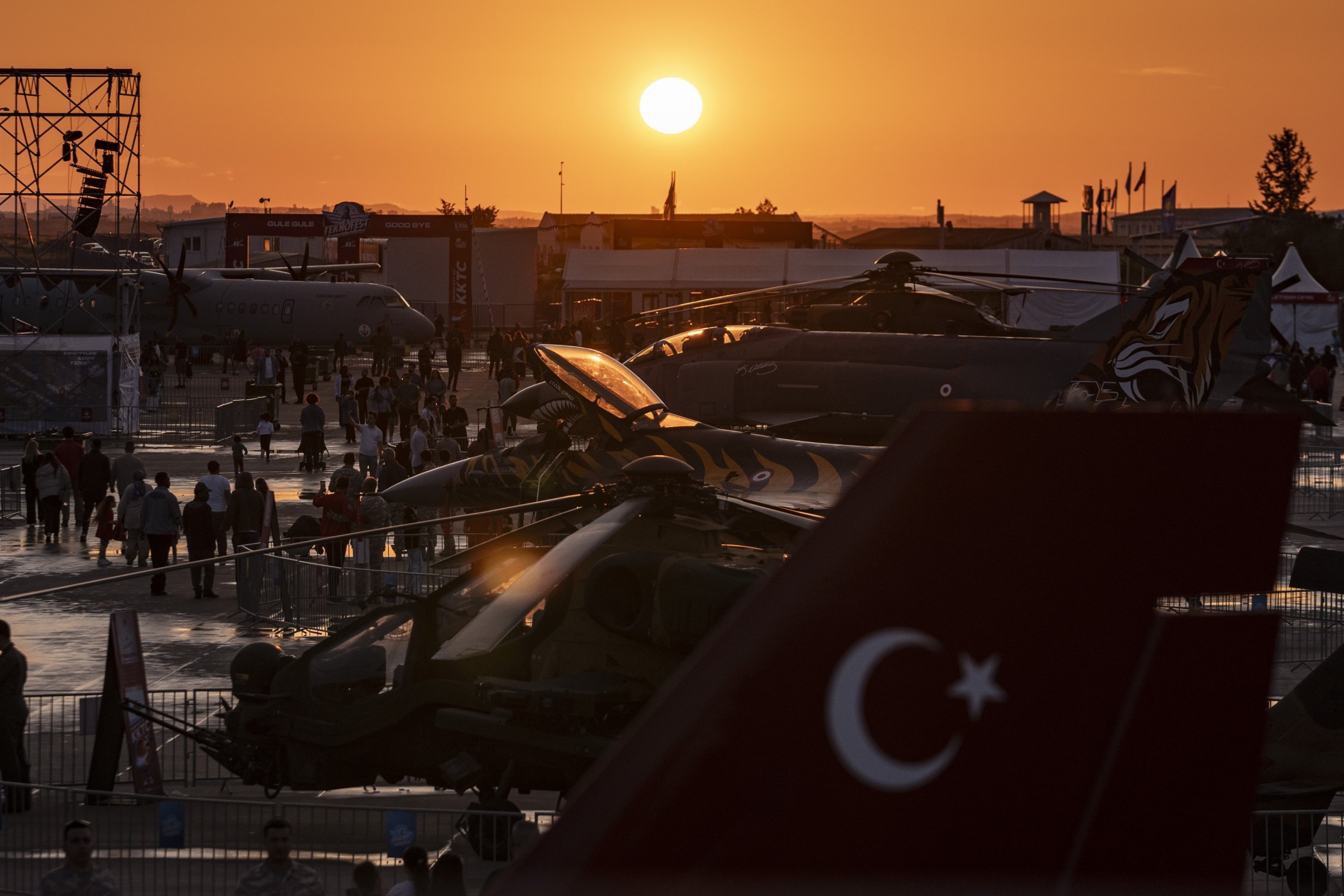 The world's largest aviation, space and technology festival, Teknofest, continues with the fourth day of activities at the old Ercan Airport, Lefkoşa (Nicosia), TRNC, May 4, 2025. (AA Photo)