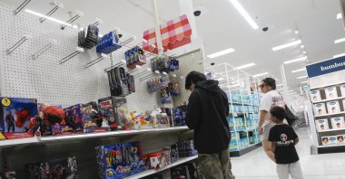 Shoppers at a Target store in San Leandro, California, U.S., April 30, 2025. (EPA Photo)
