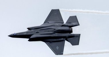 A Lockheed Martin F-35 fighter jet performs during the International Aerospace Exhibition ILA, Schoenefeld Airport, Berlin, Germany, June 5, 2024. (Reuters Photo)
