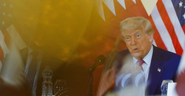 U.S. President Donald Trump speaks during a roundtable discussion in Doha, Qatar, May 15, 2025. (Reuters Photo)