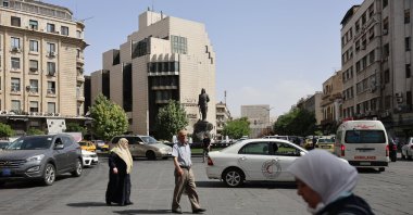 People walk in central Damascus, Syria, May 14, 2025. (EPA Photo)