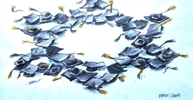 &quot;Zionism is no longer one political position among many; it has become institutionalized as common sense, enforced not only by state power but by the very bureaucracies of academia.&quot; (Illustration by Erhan Yalvaç)